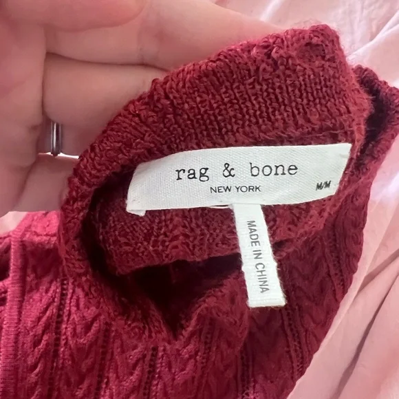 Rag & Bone Burgundy Knit Top - Picture 3 of 3